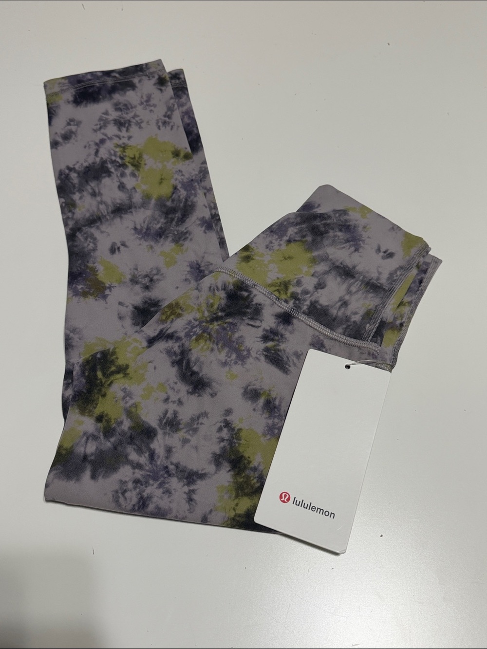 lululemon athletica Kids Tie-Dye Leggings - Purple & Olive
